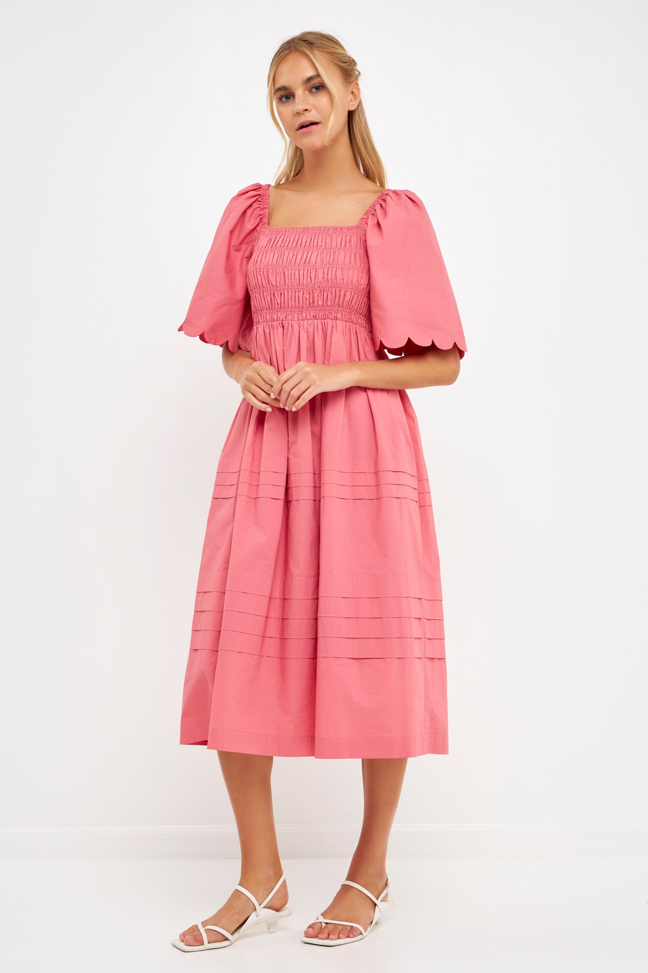 hadleigh scallop trim midi dress Hadleigh dress