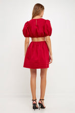 Load image into Gallery viewer, Pleats with Cut-out Detail Mini Dress
