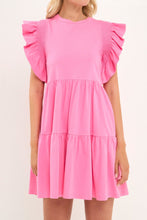 Load image into Gallery viewer, Knit Ruffled Mini Dress
