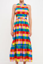 Load image into Gallery viewer, Multi Color Elastic Detail Dress
