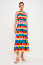 Load image into Gallery viewer, Multi Color Elastic Detail Dress
