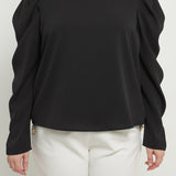 ENGLISH FACTORY - Puff Long Sleeve Top - TOPS available at Objectrare