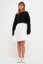 Load image into Gallery viewer, ENGLISH FACTORY-Sweater with Poplin Mini Dress-DRESSES available at Objectrare
