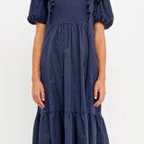 Mixed Media Midi Dress