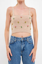 Load image into Gallery viewer, Beaded Detail Knit Tank Top
