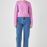 ENGLISH FACTORY - Cable-Knit Sweater - SWEATERS & KNITS available at Objectrare