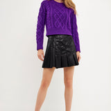 ENGLISH FACTORY - Cable-Knit Sweater - SWEATERS & KNITS available at Objectrare