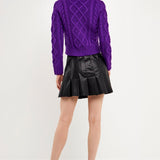 ENGLISH FACTORY - Cable-Knit Sweater - SWEATERS & KNITS available at Objectrare