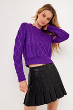 Load image into Gallery viewer, ENGLISH FACTORY - Cable-Knit Sweater - SWEATERS &amp; KNITS available at Objectrare
