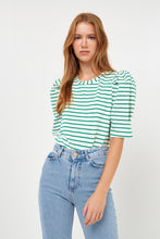 Load image into Gallery viewer, Stripe Women Knit Shirt

