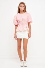 Load image into Gallery viewer, Striped Puff Sleeve Top
