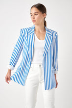 Load image into Gallery viewer, Striped Pocketed Blazer
