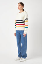 Load image into Gallery viewer, Multicolored Sweater with Button

