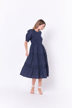 Load image into Gallery viewer, ENGLISH FACTORY-Mixed Media Midi Dress-DRESSES available at Objectrare
