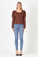 Load image into Gallery viewer, Puff Sleeve Knit Top

