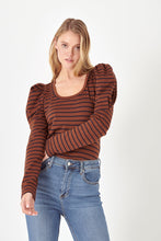 Load image into Gallery viewer, Puff Sleeve Knit Top
