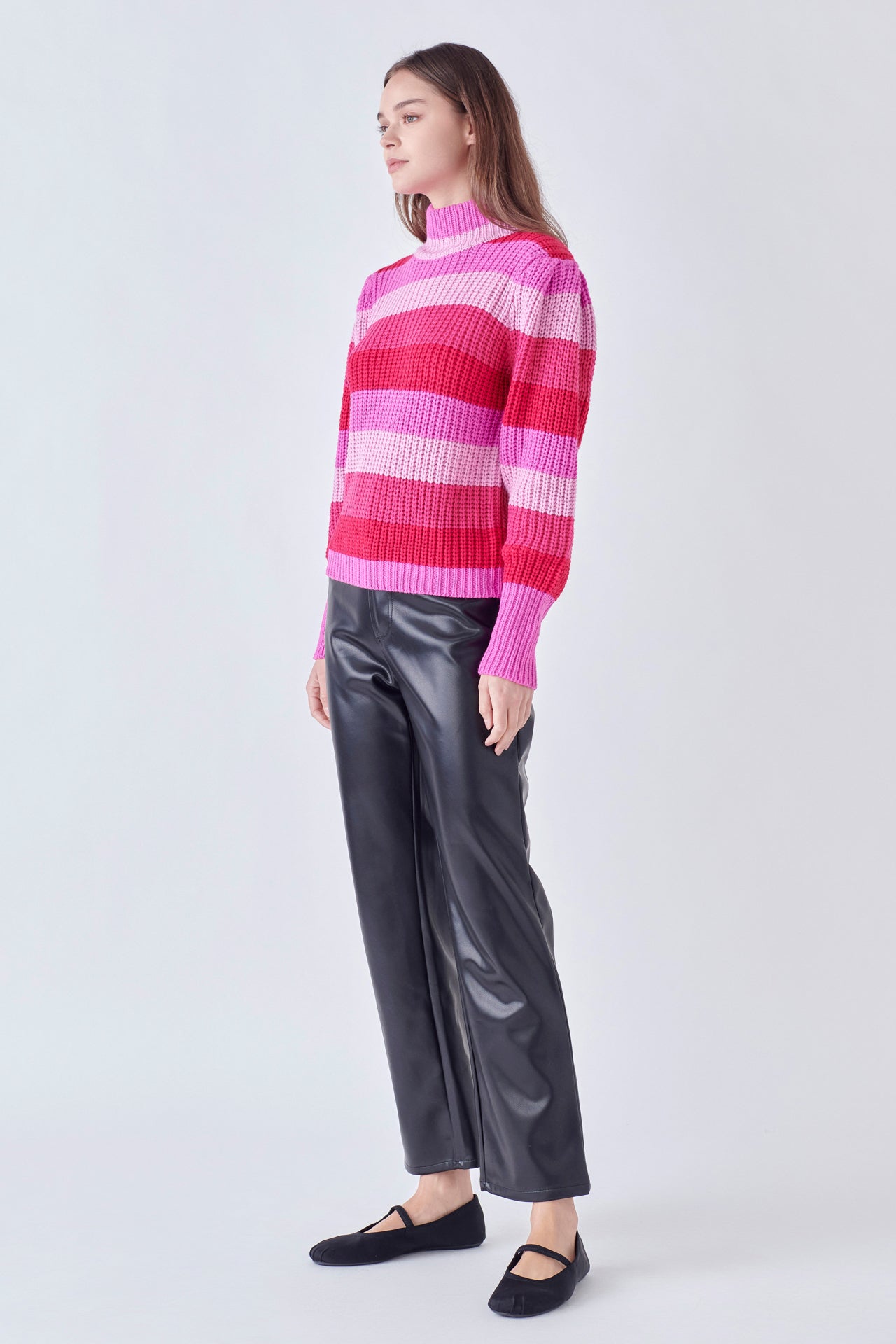 English factory 2024 turtleneck ribbed sweater