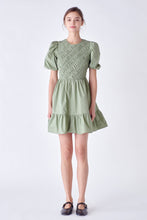Load image into Gallery viewer, Asymmetrical Smocked Mini Dress
