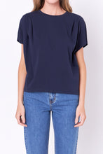 Load image into Gallery viewer, ENGLISH FACTORY-Pleated T-Shirt-T-SHIRTS available at Objectrare
