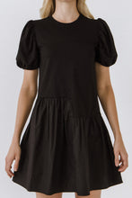 Load image into Gallery viewer, Mixed Media Mini Dress
