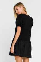 Load image into Gallery viewer, Mixed Media Mini Dress
