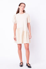 Load image into Gallery viewer, Knit Woven Mixed Dress Plus
