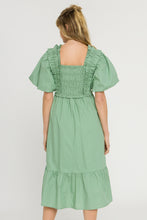 Load image into Gallery viewer, Puff Sleeve Midi Dress
