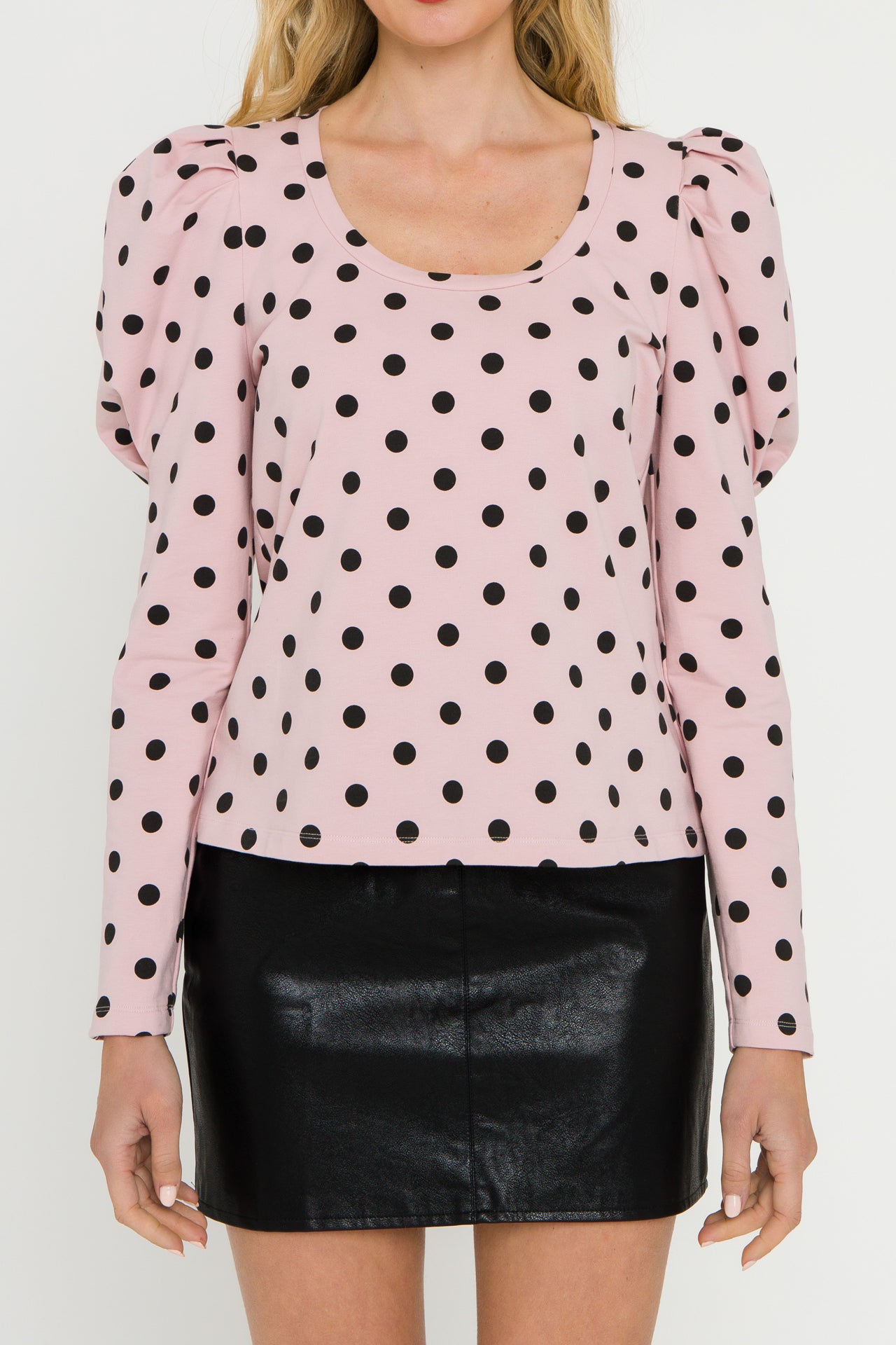 ENGLISH FACTORY - Dotted Puff Long Sleeve T-shirt - T-SHIRTS available at Objectrare
