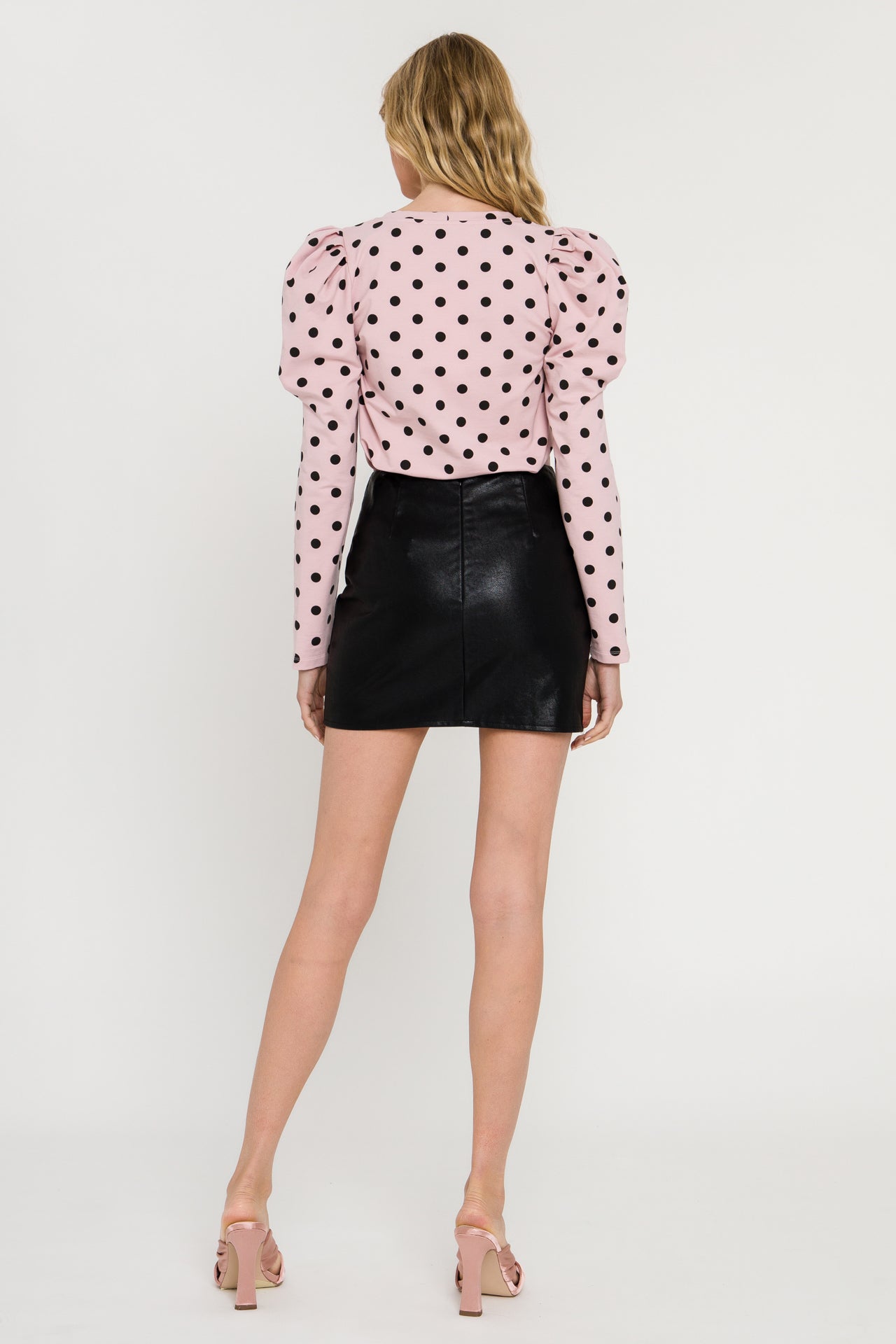 ENGLISH FACTORY - Dotted Puff Long Sleeve T-shirt - T-SHIRTS available at Objectrare