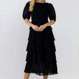 ENGLISH FACTORY - Dotted Tiered Dress - DRESSES available at Objectrare