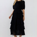 ENGLISH FACTORY - Dotted Tiered Dress - DRESSES available at Objectrare