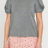 ENGLISH FACTORY - Twisted Sleeve T-shirt - T-SHIRTS available at Objectrare