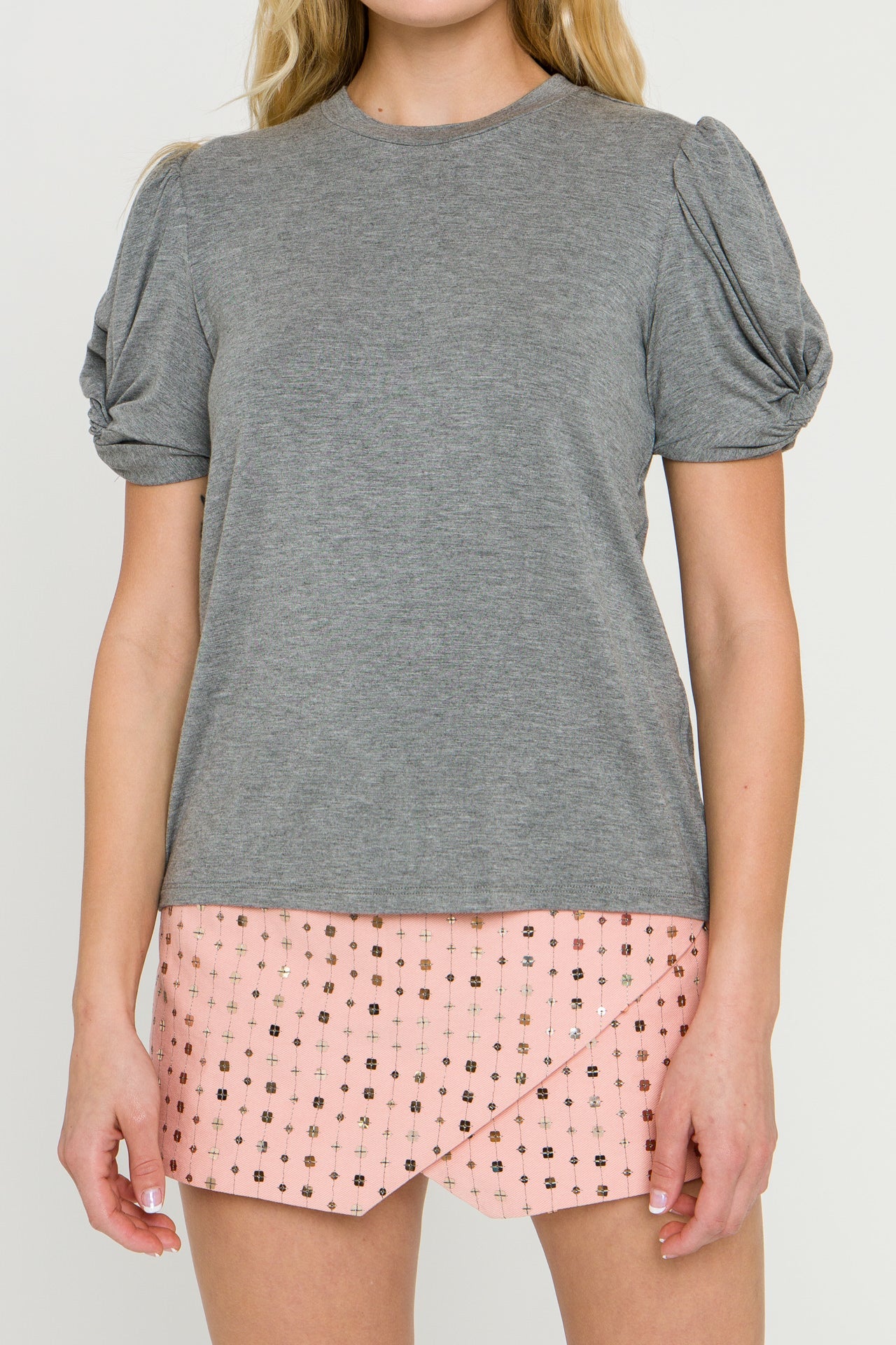 ENGLISH FACTORY - Twisted Sleeve T-shirt - T-SHIRTS available at Objectrare