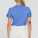 ENGLISH FACTORY - Twisted Sleeve T-shirt - T-SHIRTS available at Objectrare