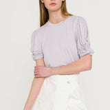 ENGLISH FACTORY - Twisted Sleeve T-shirt - T-SHIRTS available at Objectrare
