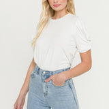ENGLISH FACTORY - Twisted Sleeve T-shirt - T-SHIRTS available at Objectrare