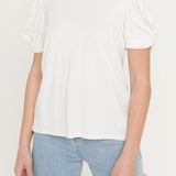 ENGLISH FACTORY - Twisted Sleeve T-shirt - T-SHIRTS available at Objectrare
