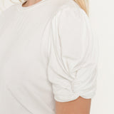 ENGLISH FACTORY - Twisted Sleeve T-shirt - T-SHIRTS available at Objectrare