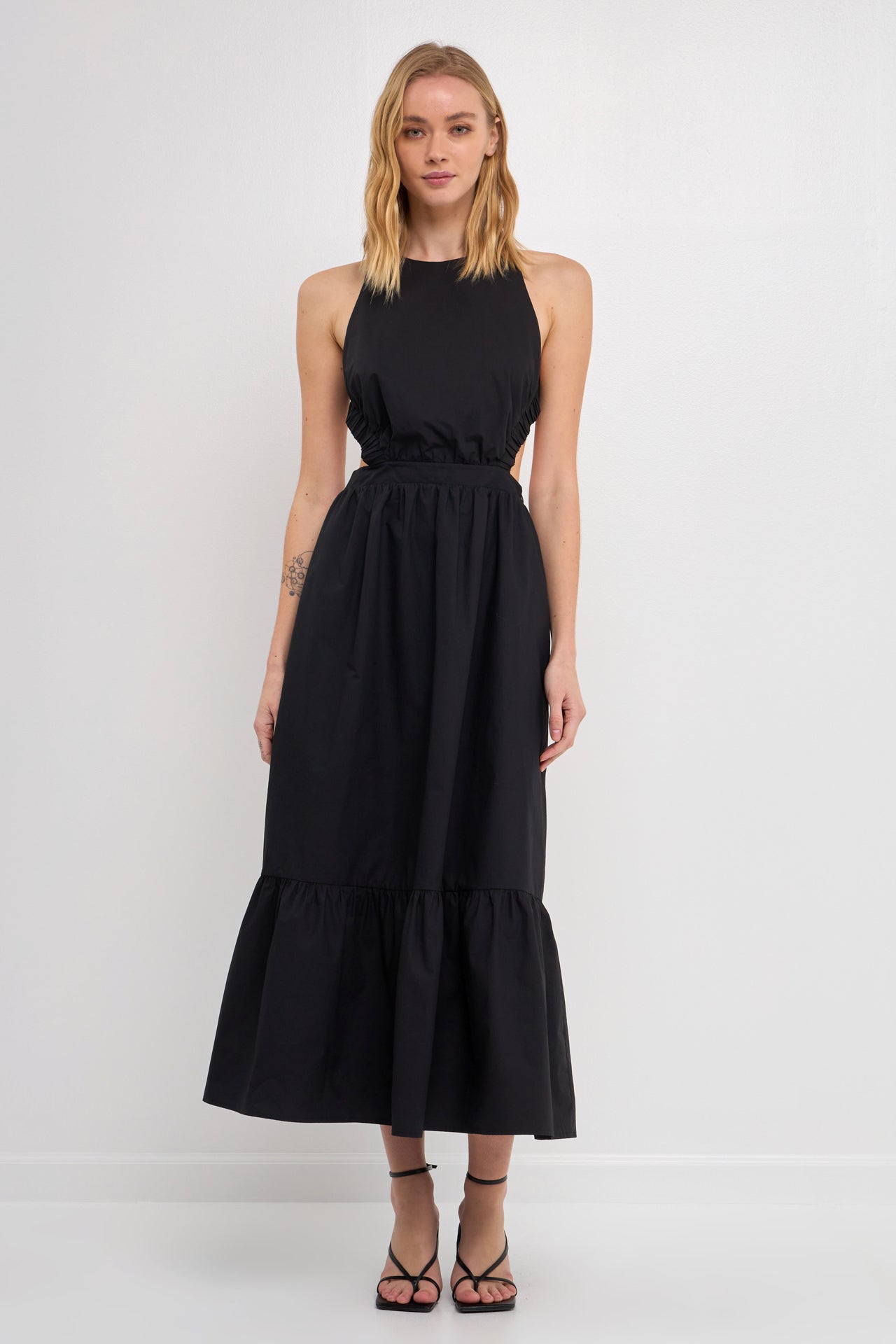Sleeveless Ric Rac Midi Dress English Factory Sleeveless Ric Rac Midi Dress English Factory