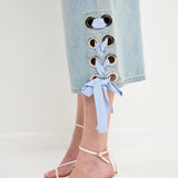 Tie Detail Denim Pants- Sold Out