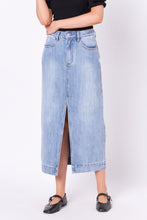 Load image into Gallery viewer, ENGLISH FACTORY-High Waist Long Denim Skirt-SKIRTS available at Objectrare

