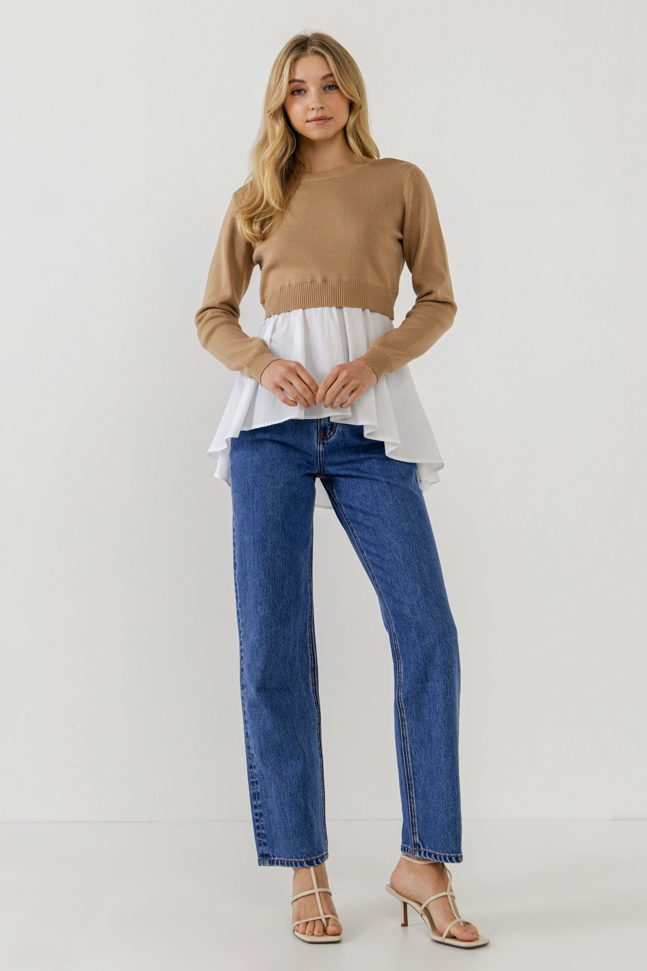 Peplum best sale shirt jumper