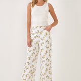 ENGLISH FACTORY - Floral Straight Leg Pants - PANTS available at Objectrare