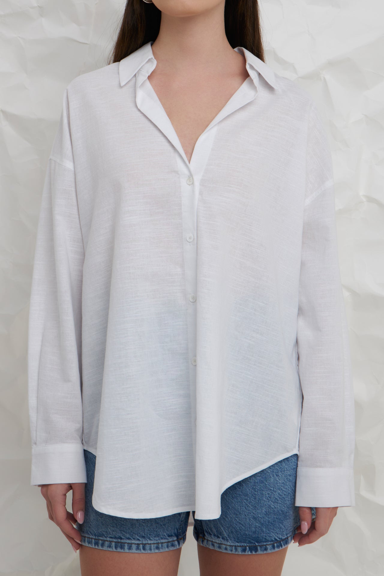 oversized white linen shirt womens