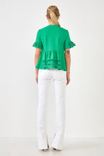 Load image into Gallery viewer, Knit Eyelet Mixed T-Shirts

