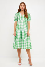 Load image into Gallery viewer, Gingham Midi Dress
