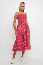 Load image into Gallery viewer, Floral Print Smocked Dress
