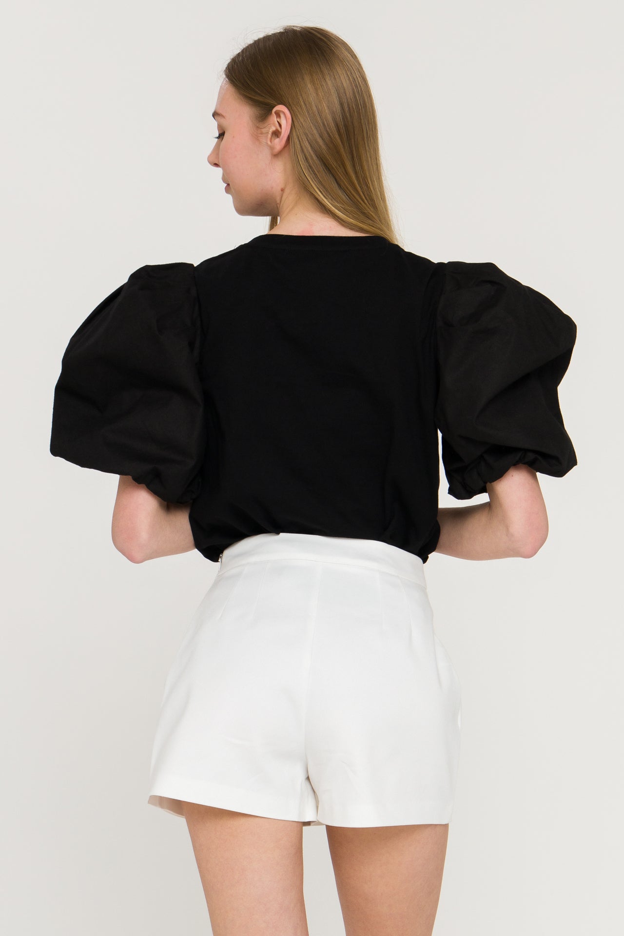 ENGLISH FACTORY - Puff Sleeve T-Shirt - T-SHIRTS available at Objectrare