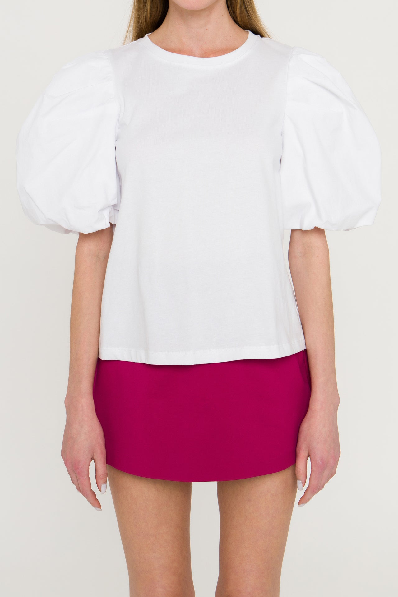 ENGLISH FACTORY - Puff Sleeve T-Shirt - T-SHIRTS available at Objectrare