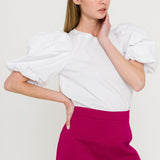 ENGLISH FACTORY - Puff Sleeve T-Shirt - T-SHIRTS available at Objectrare